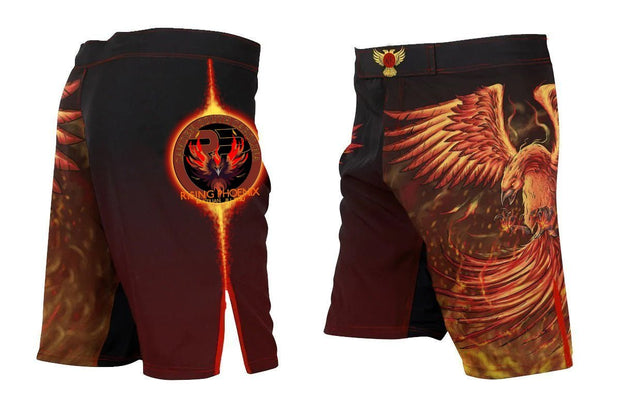 Rising Phoenix Club Shorts - Raven Fightwear - US