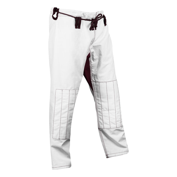 White and maroon ripstop pants - Raven Fightwear - US